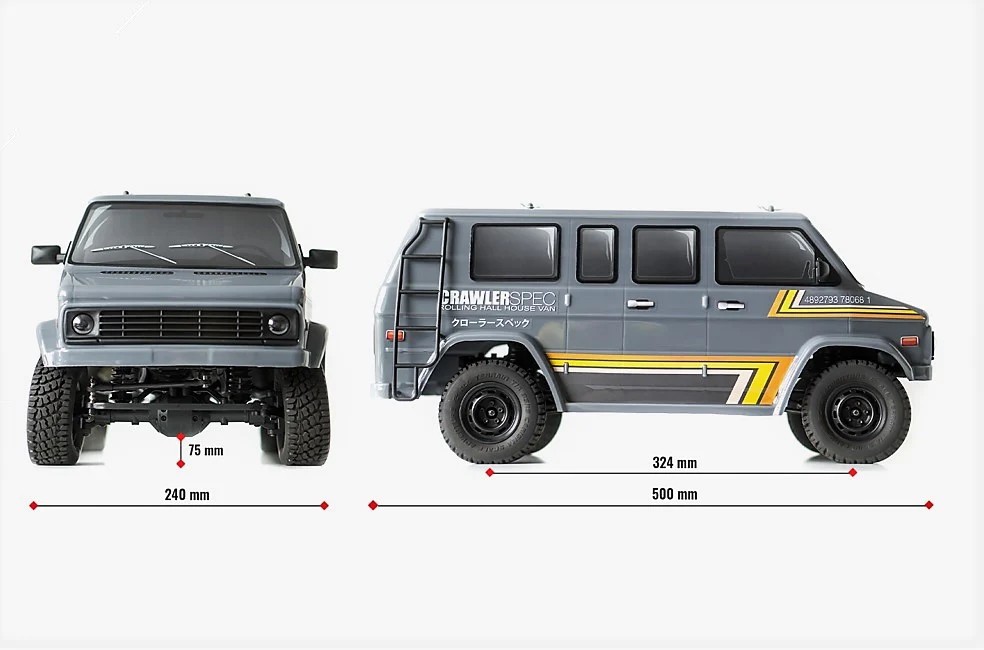 Carisma SCA-1E Prairie Wolf 1/10th 4WD RTR 324mm Van