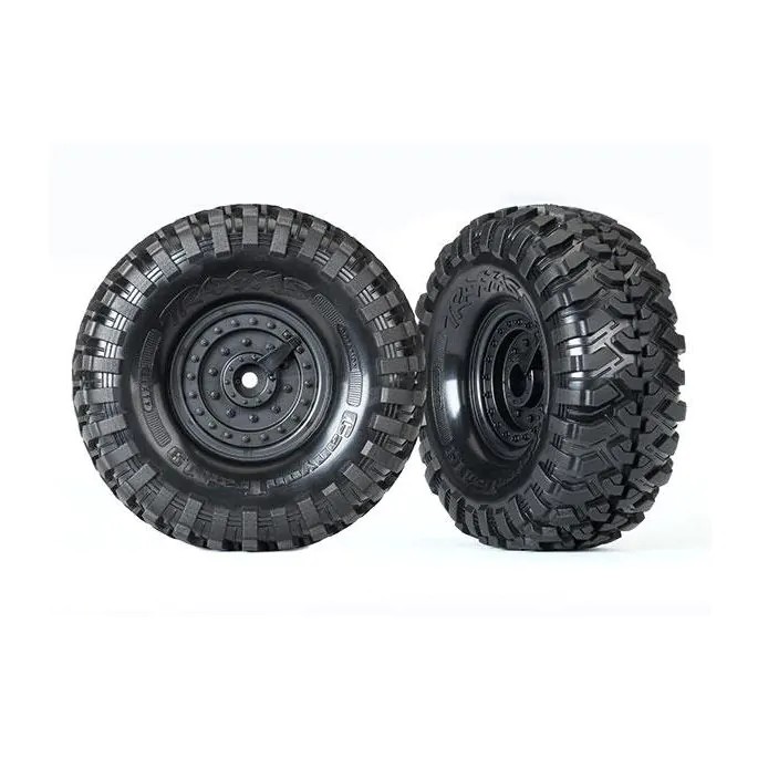 Tires and wheels, assembled, glued (Tactical wheels, Canyon) TRX8273
