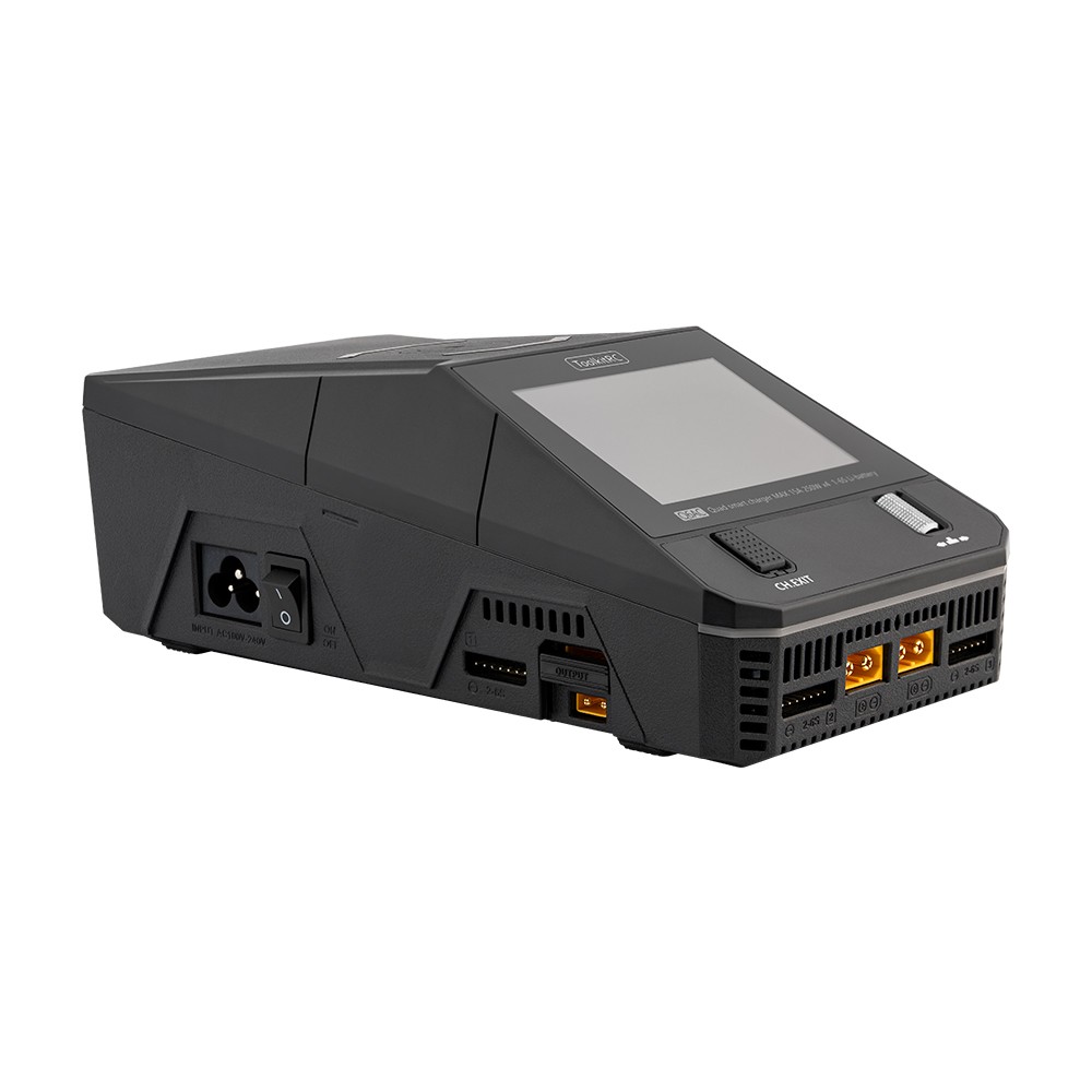 ToolkitRC Q6AC 1000W AC/DC 4‑Kanallı Akıllı Şarj Cihazı (1–6S, USB‑C 65W)