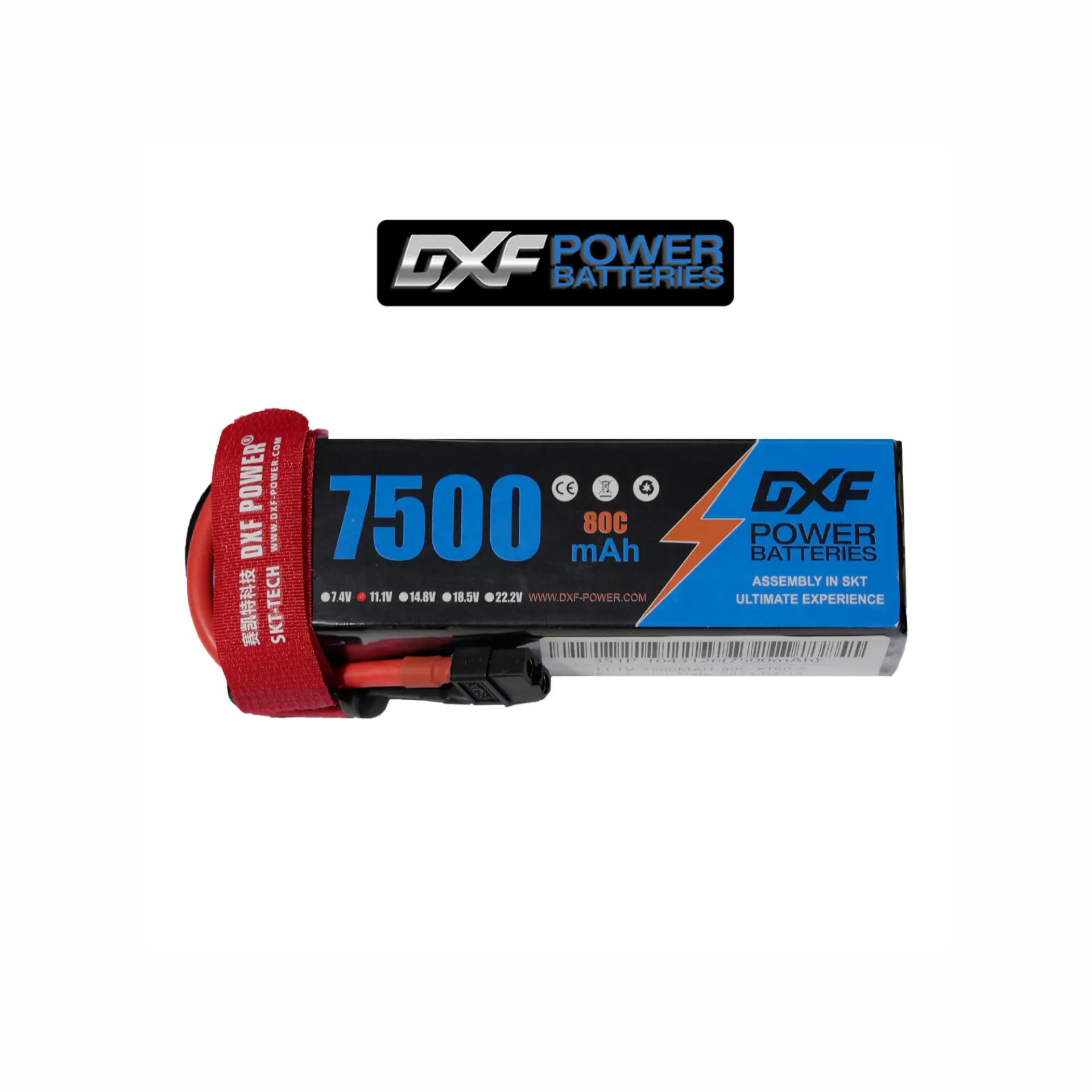 DXF Power 11.1v 3s 7500mAh 80c Softcase Lipo Batarya