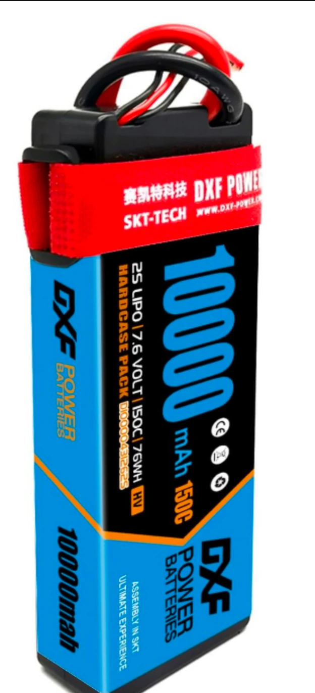 DXF Power 2S 10000mAh 7.6V 150C Hardcase Lipo Batarya
