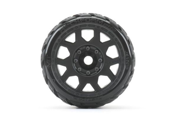 Jetko EX Rockform Low Profile Belted 3.8" Black Wheel MAXX (2)