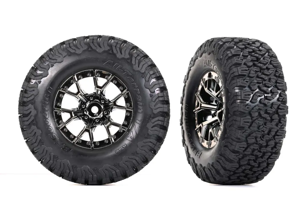 Rator R Rims Ford Raptor R Black Rear Wheels with BFG Tires (2)