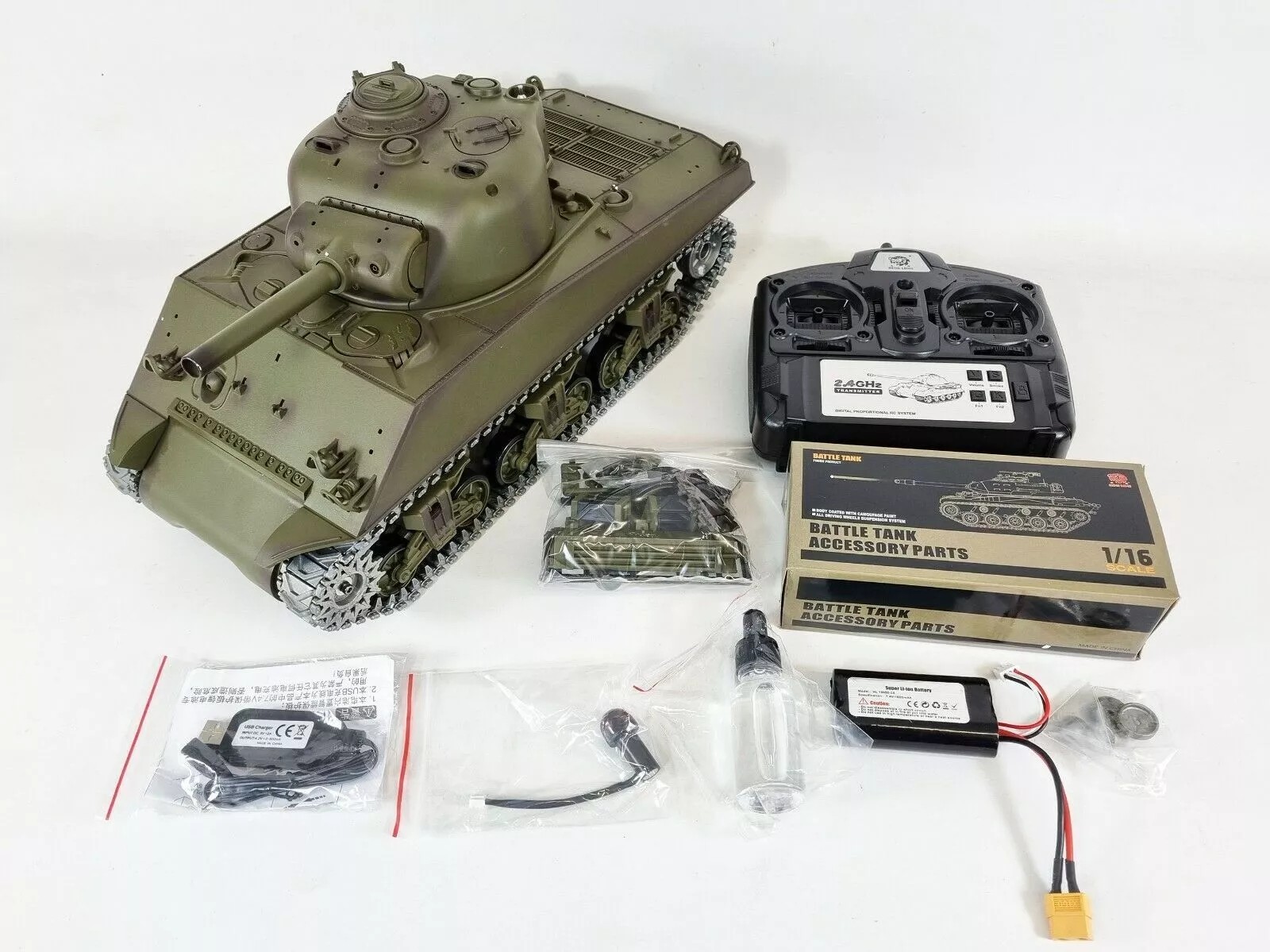 Heng Long 1/16 U.S.A M4A3 "Sherman" RC Tank (Ver. 7.0)