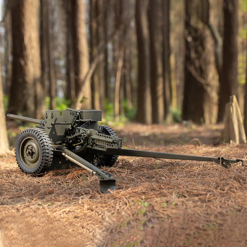 Roc Hobby 1/6 Scaler Anti-tank Gun + Metal Trailer Hook