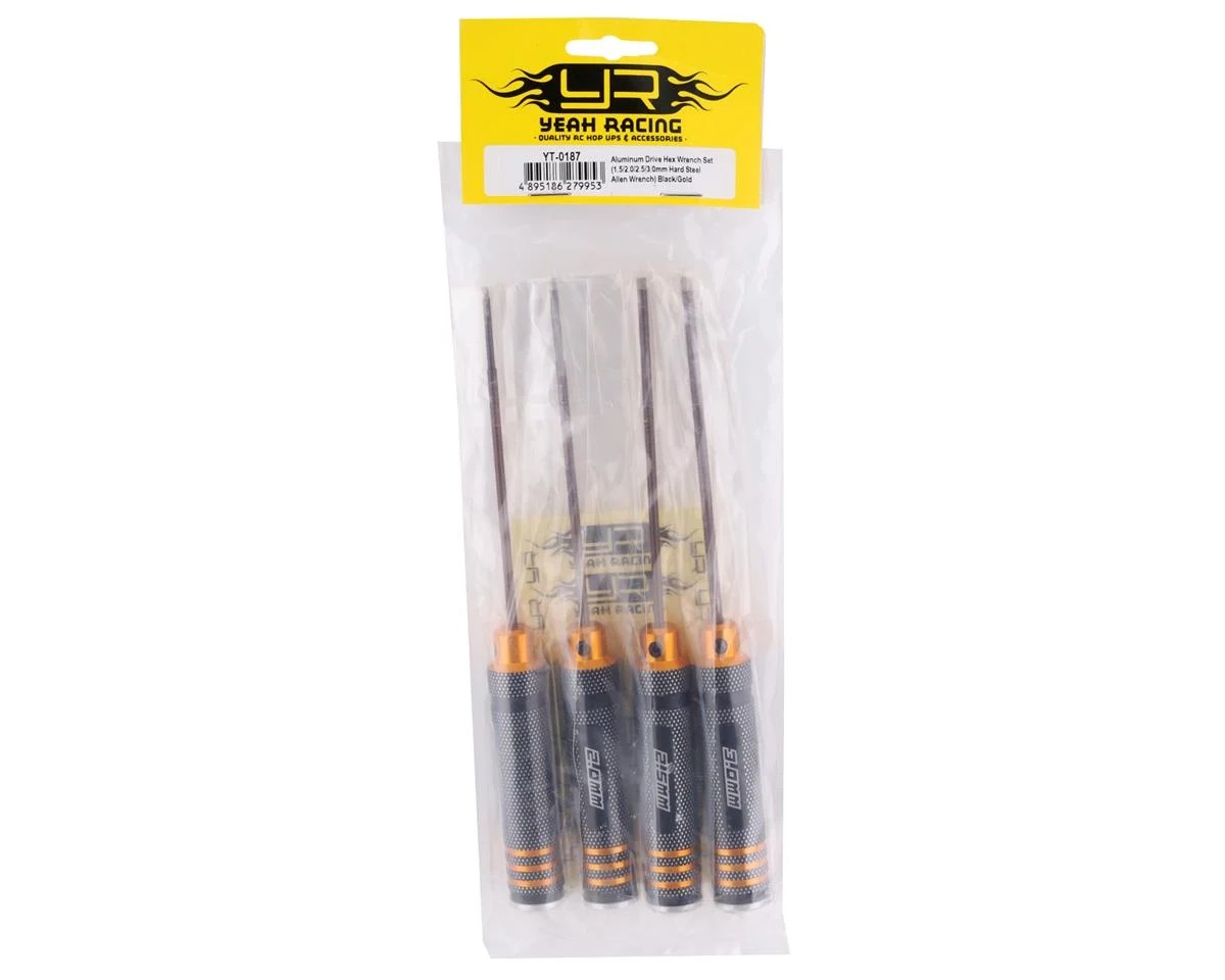 Yeah Racing Metric Hex Driver Set (4) (1.5, 2.0, 2.5, 3.0mm)