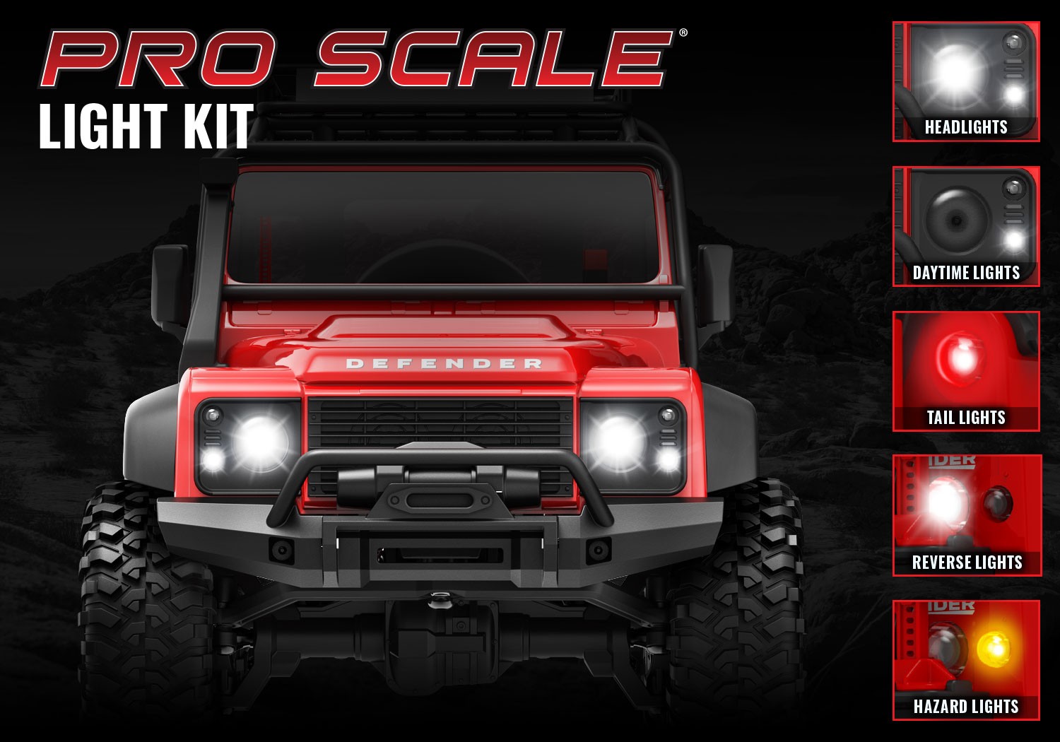 Traxxas TRX-4m Land Rover Defender Pro Scale Light Kit TRX9784