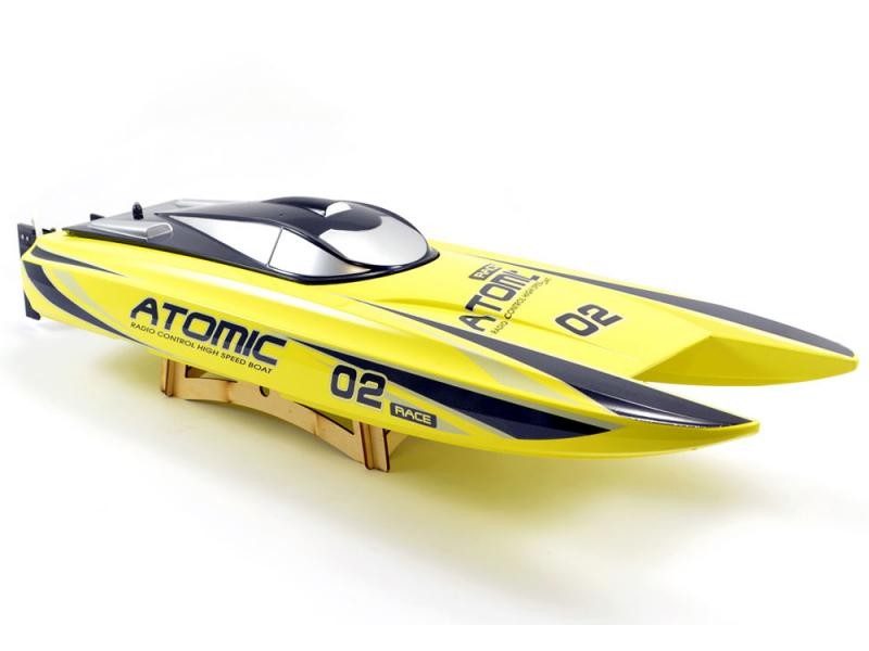 Atomic 02 イエロー リモートコントロールボート大カスタム品 Atomic イエロー リモートコントロールボート大カスタム品