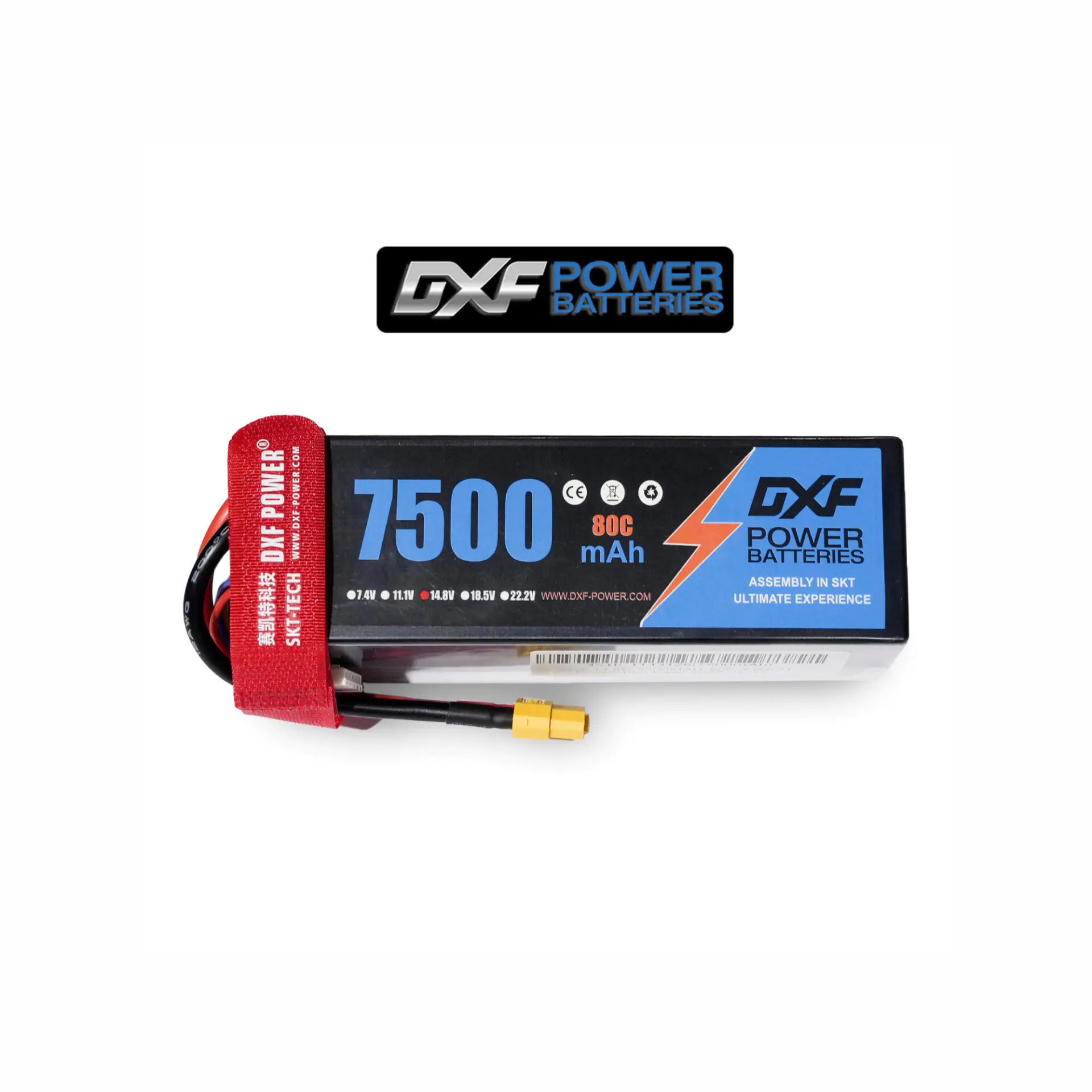 DXF Power 14.8V 4s 7500mAh 80C Hardcase Lipo Batarya