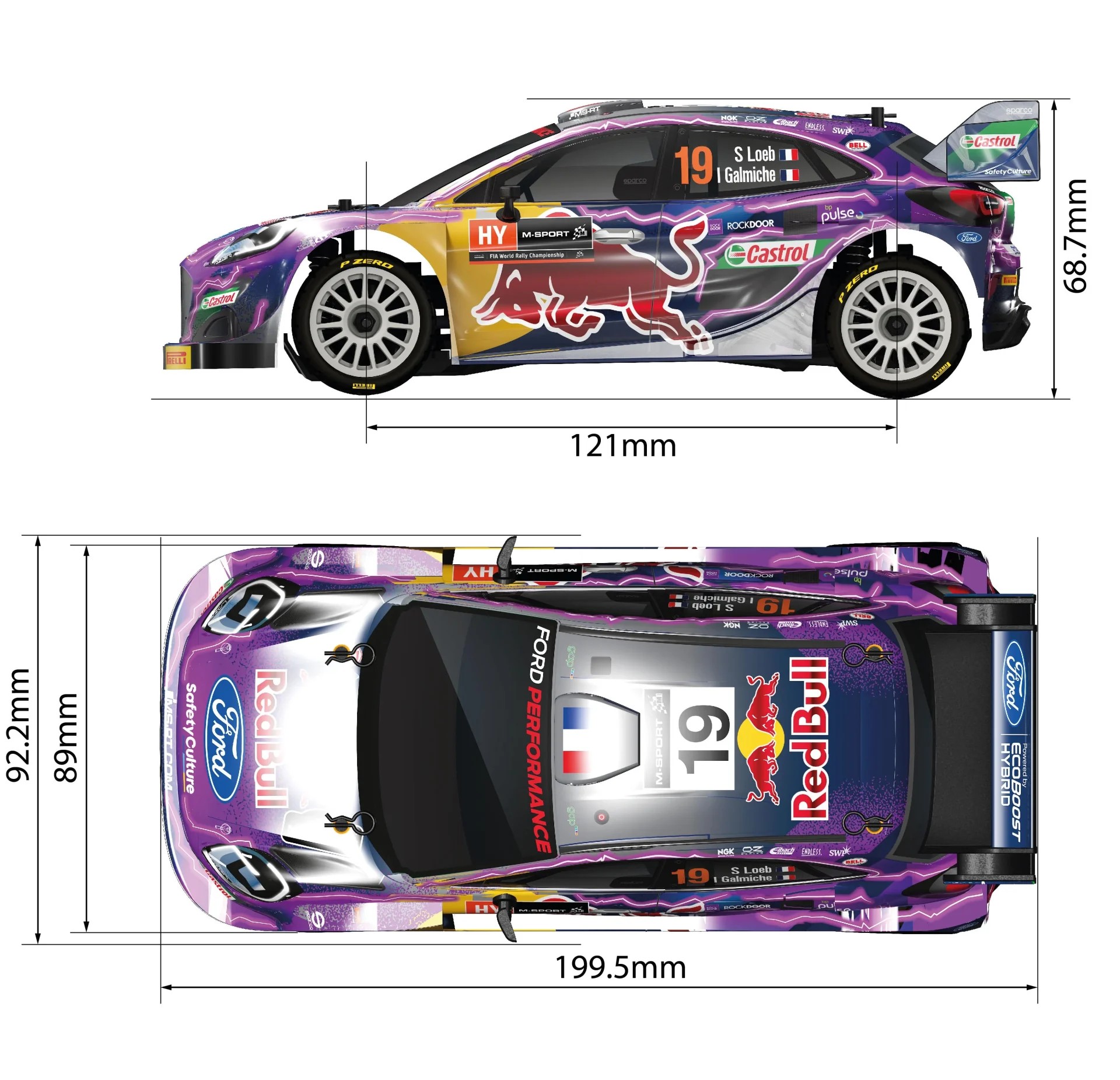 Carisma GT24 4WD 1/24 Ford Puma 2022 HYBRID RALLY Micro Rc