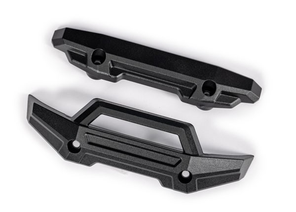  Bumper, front (1)/ rear (1) (black) TRX10735-BLK