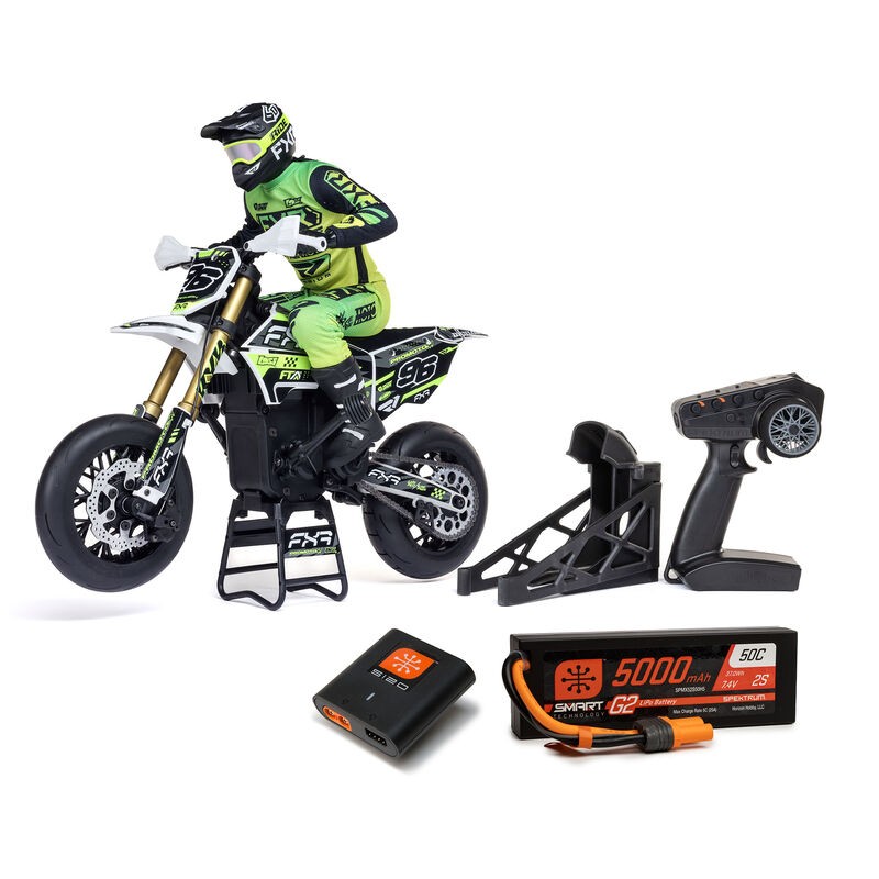 Losi 1/4 Promoto-SM FXR Supermoto Motorcycle RTR (Pil + Şarj Aleti Dahil)