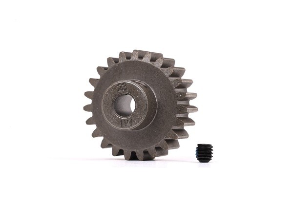 Gear, 23-T pinion (1.0 metric pitch) (fits 5mm shaft)/ set screw (for use only with steel spur gears) TRX6481X