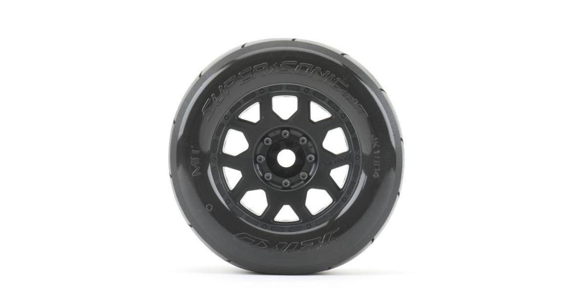 Jetko EX Tyre MT Slick Super Sonic Belted 3.8" Black Wheel 17mm (2)