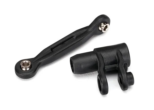Servo horn, steering/ linkage, steering (46mm, assembled wit - TRX7747