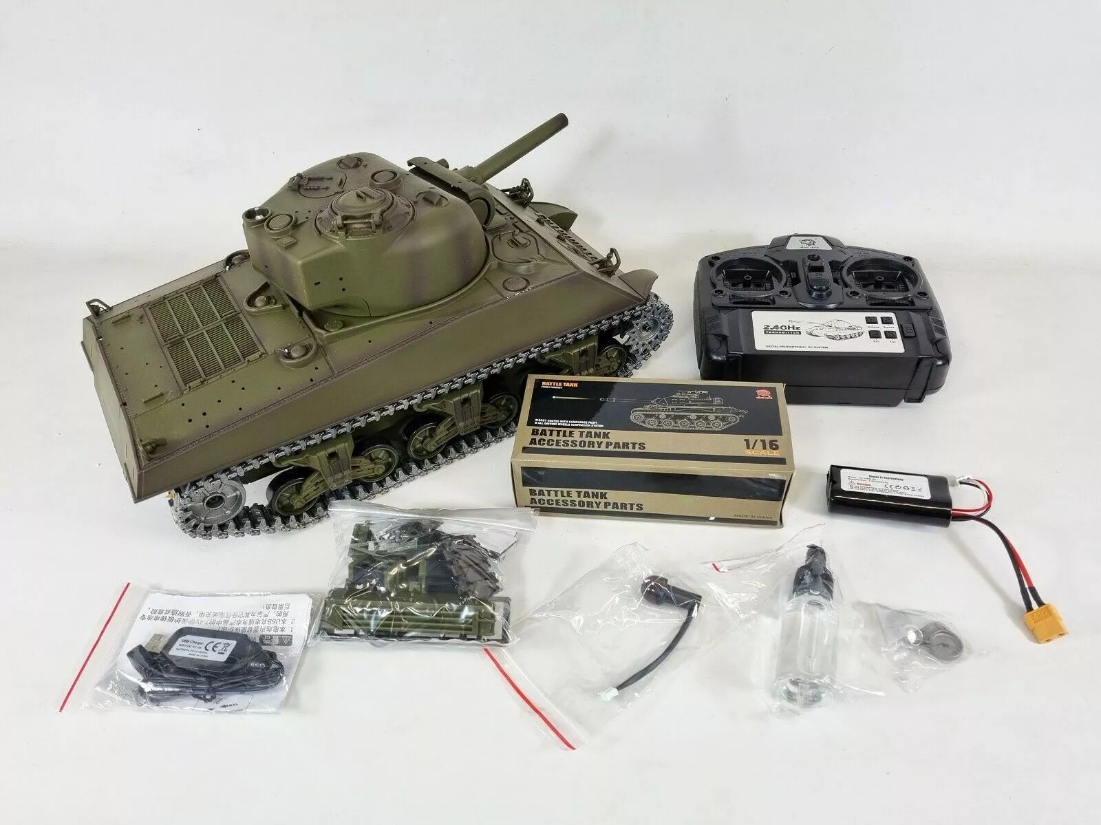 Heng Long 1/16 U.S.A M4A3 "Sherman" RC Tank (Ver. 7.0)