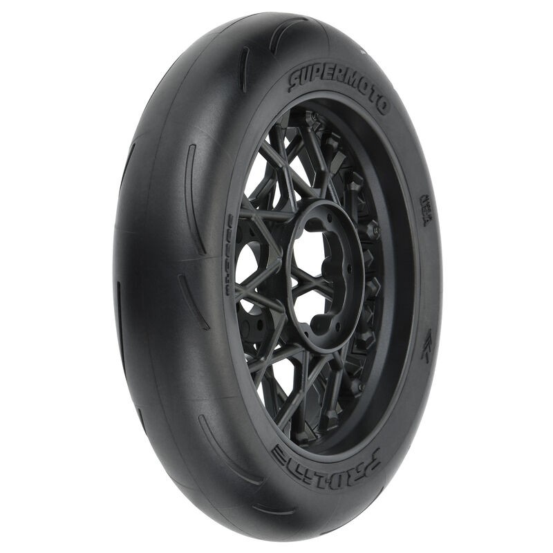 Proline 1/4 Supermoto S3 Motorcycle Front Tire MTD Black (1): PM-MX/SM