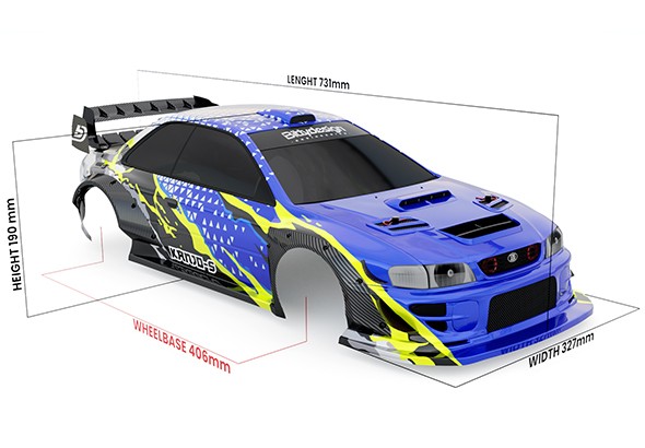 KANJO-S 1/7 ARRMA Infraction/Felony Pre-Painted & Pre-Cut body