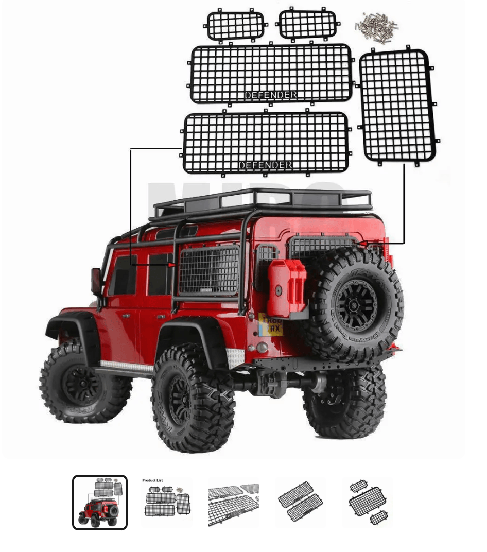 TRX-4 Defender Cam Izgara Metal Siyah