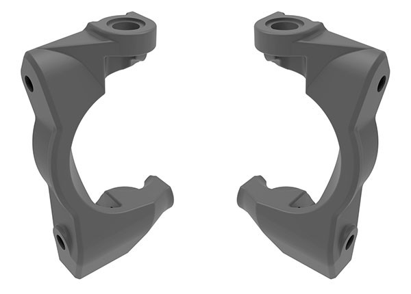 Caster blocks (c-hubs), left & right (gray) TRX10732-GRAY