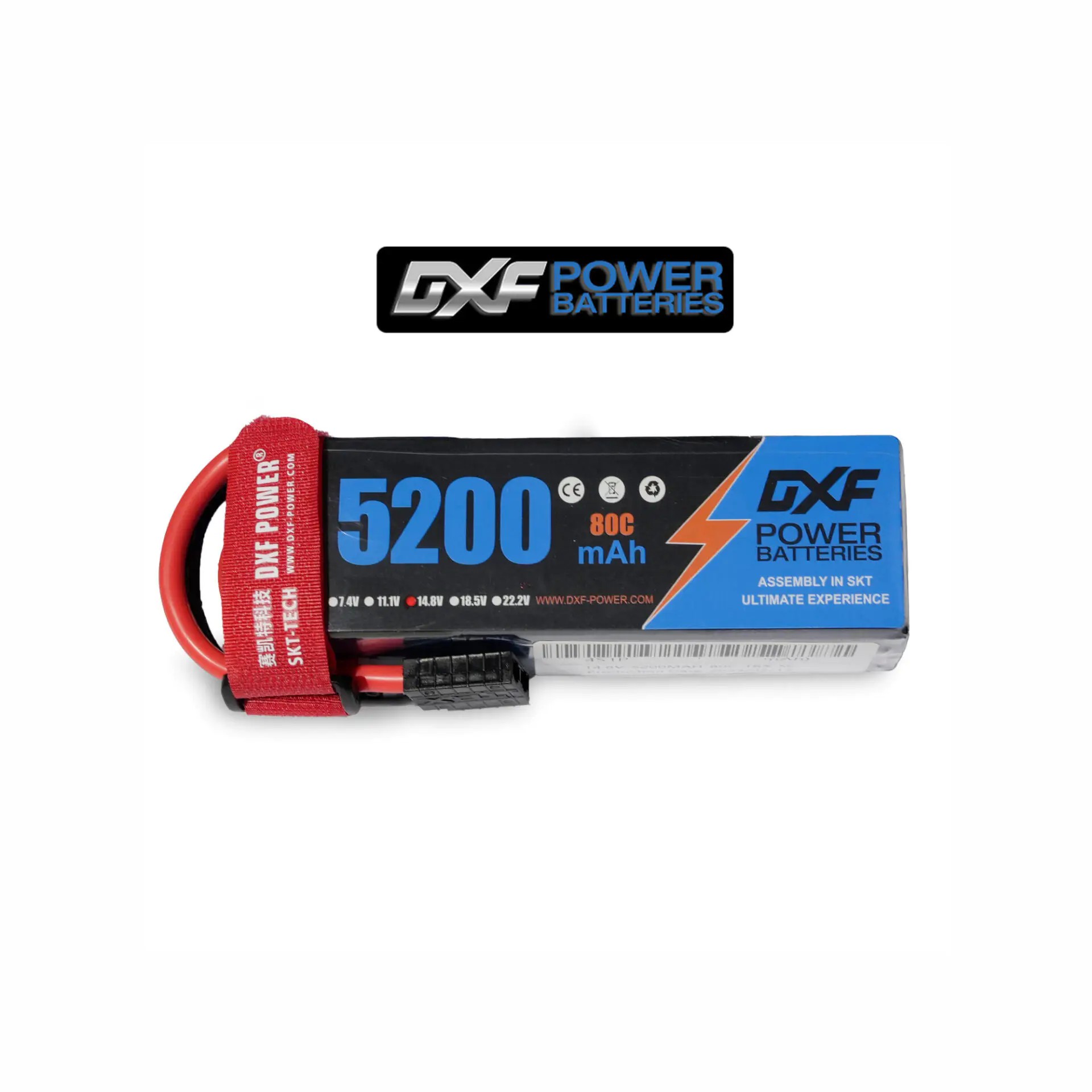 DXF Power 14.8V 4s 5200mAh 80C Softcase Lipo Batarya