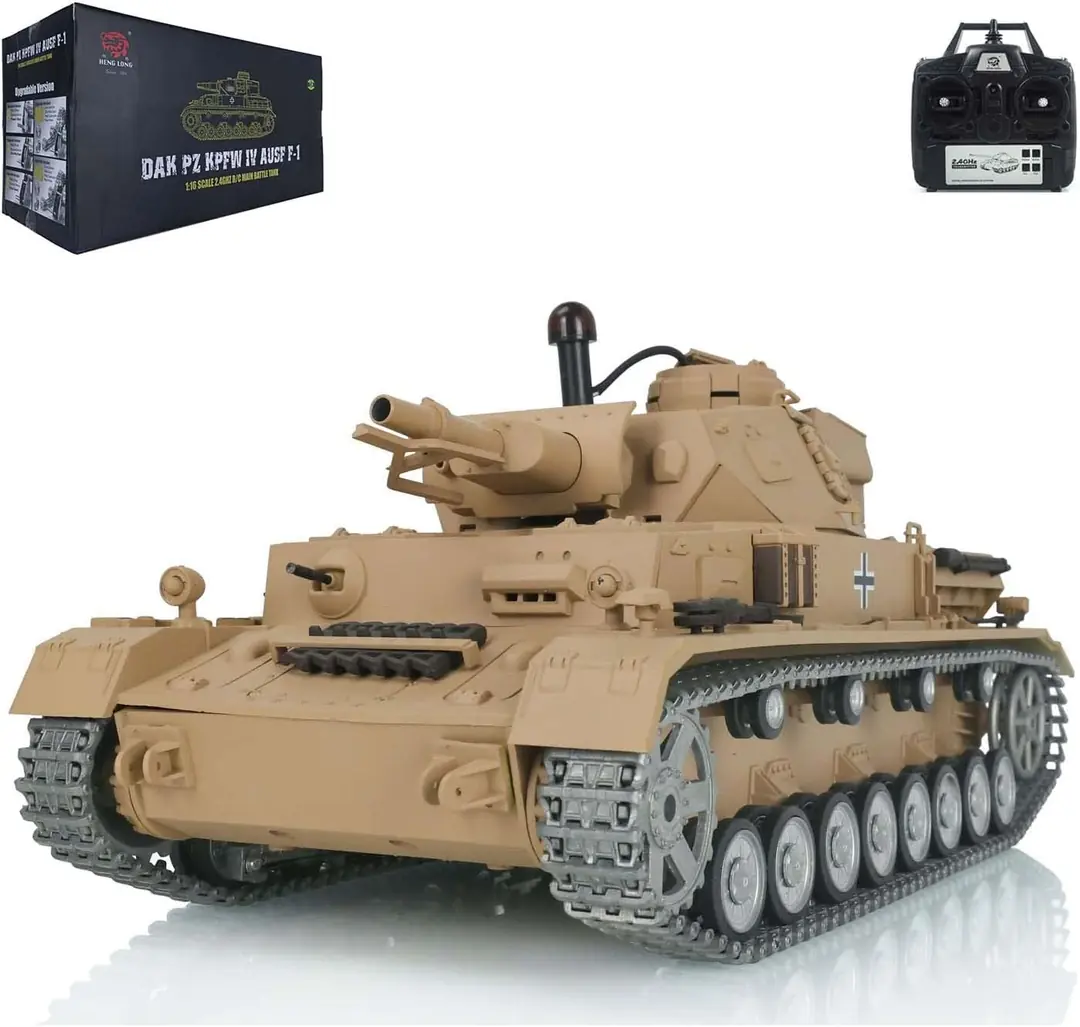 Heng Long 1/16 German Panzer IV F2 RC Tank - 2.4G Infrared Combat With BB Shooting & Smoke
