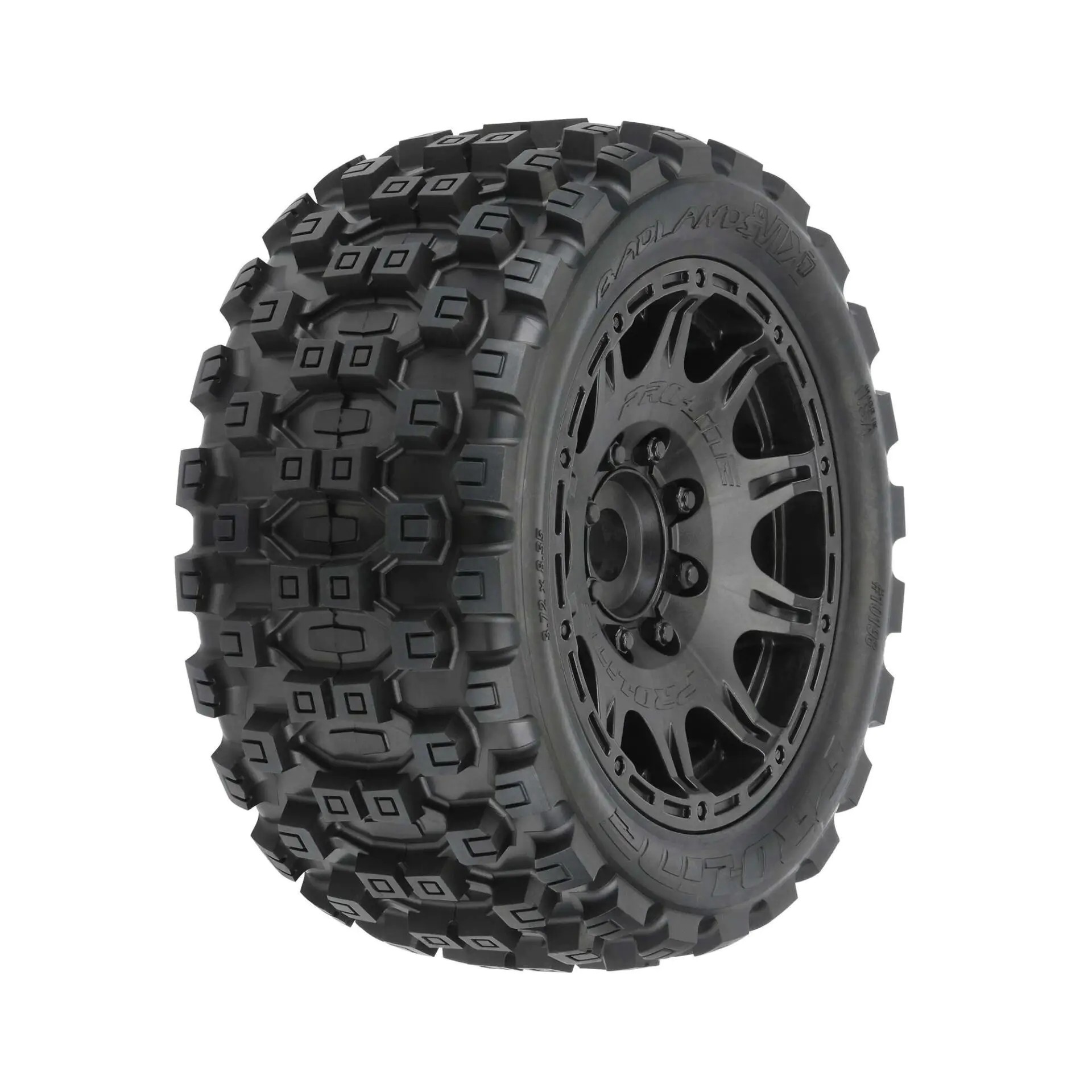 Proline Badlands MX57 Front/Rear 5.7" Tires Mounted 24mm Black Raid (2)