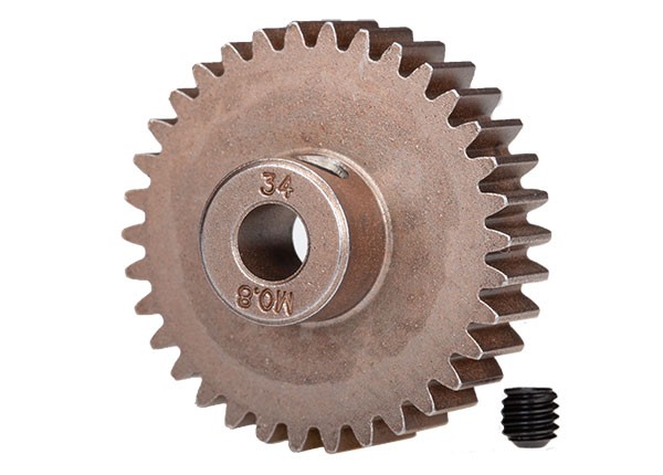 Gear, 34-T pinion (0.8 metric pitch, compatible with 32-pitch) (fits 5mm shaft)/ set screw TRX5639