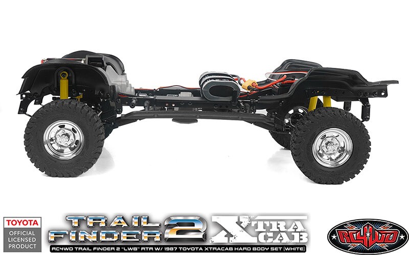 RC4WD Trail Finder 2 "LWB" RTR w/ 1987 Toyota XtraCab Hard Body Set (White)