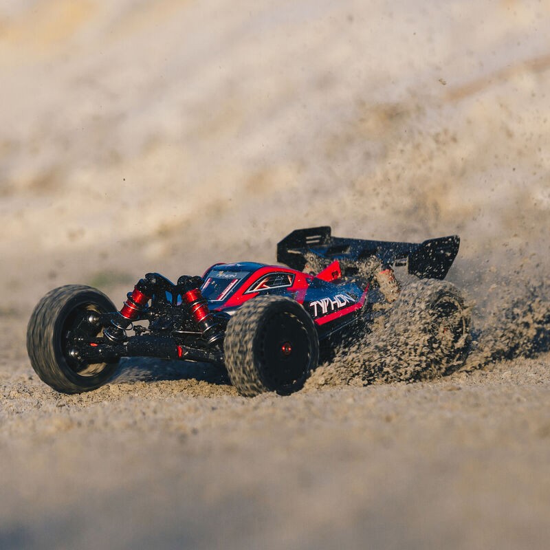 ARRMA 1/8 TYPHON 6S V5 4X4 BLX Buggy with Spektrum Firma RTR