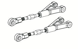 FS Racing Sniper Rear Upper Suspension Arms FS-536134