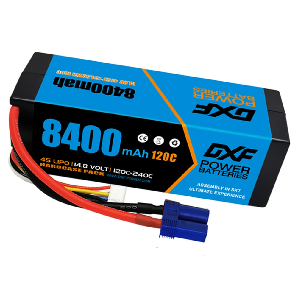 DXF Power 14.8v 4s 8400mAh 120C Hardcase Lipo Batarya