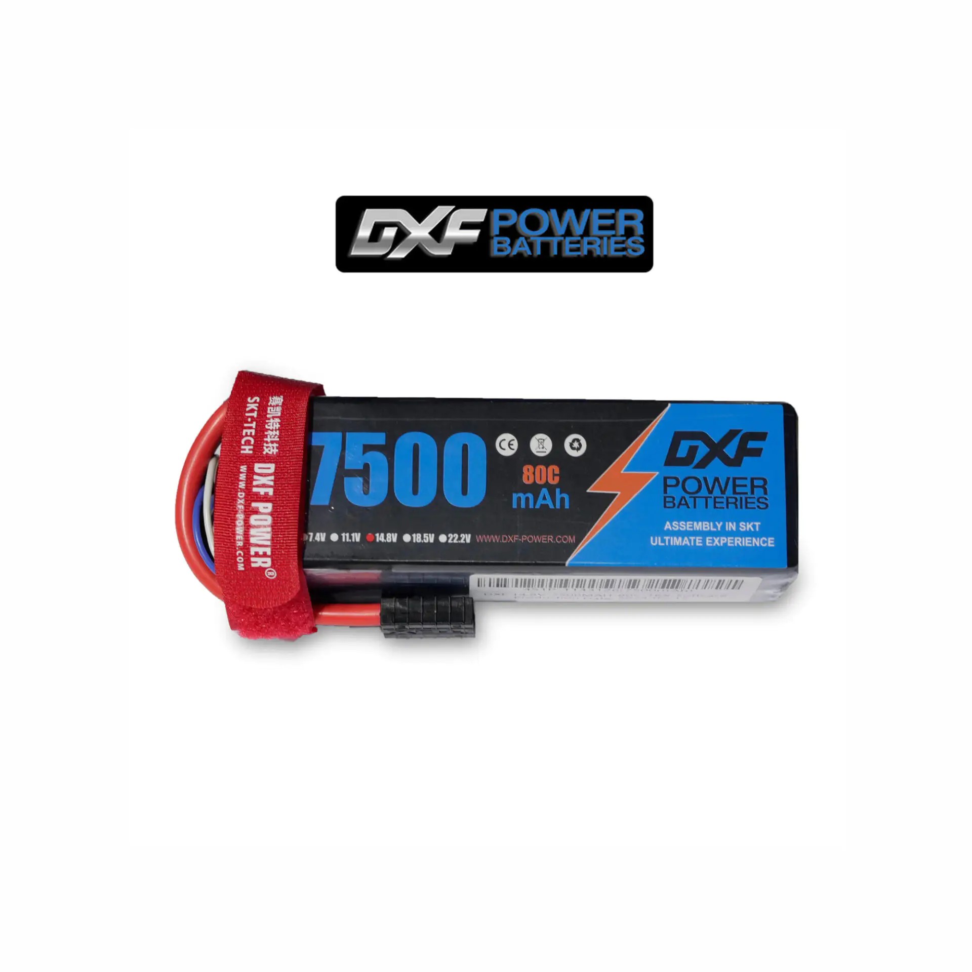 DXF Power 14.8v 4s 7500mAh 80c Softcase Lipo Batarya