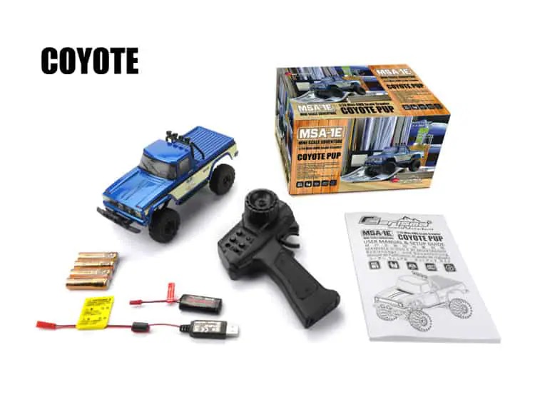 Carisma MSA-1E 1/24th 4WD RTR Coyote Pup Micro Rc Crawler