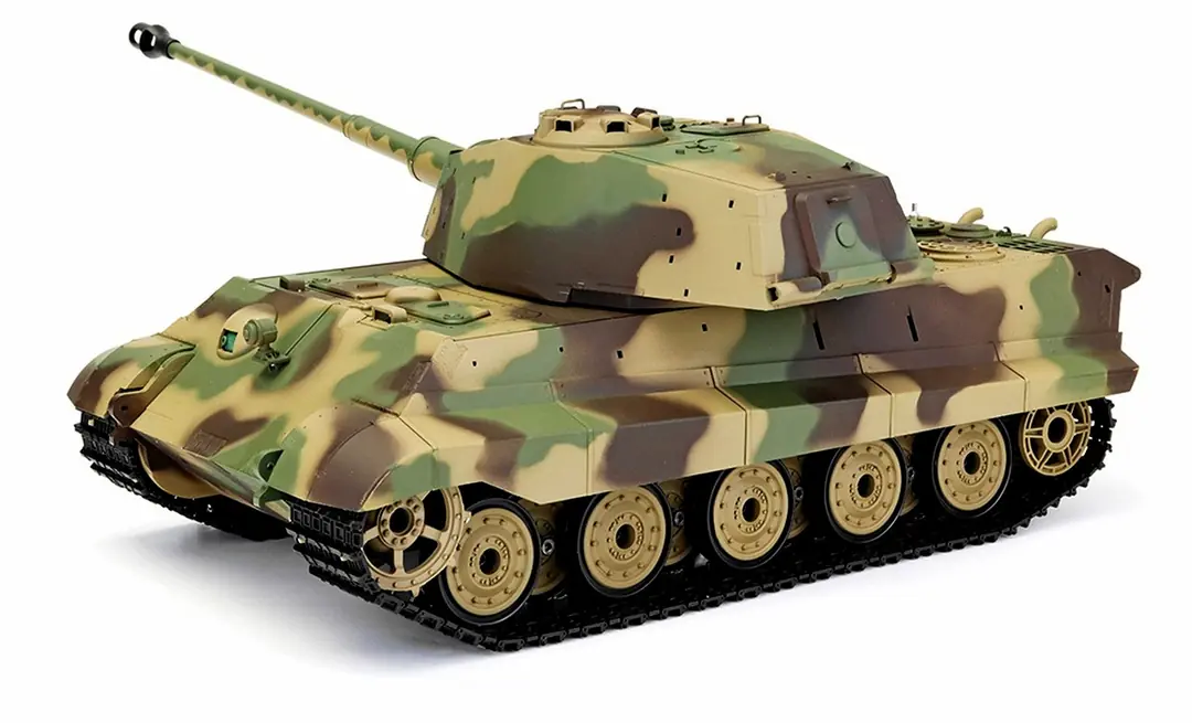 KING TIGER 1/16 ラジオコントロールタンク Heng Long 1/16 German King Tiger RC Battle Tank (7.0 ver.)