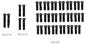 Screws M2.5*14  M2.5*12 M2.5*6 M2.5*8 M2.5*5 16067