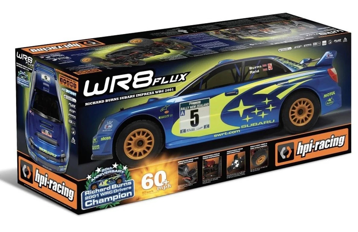 HPI WR8 FLUX WRC 2001 SUBARU IMPREZA 1/8