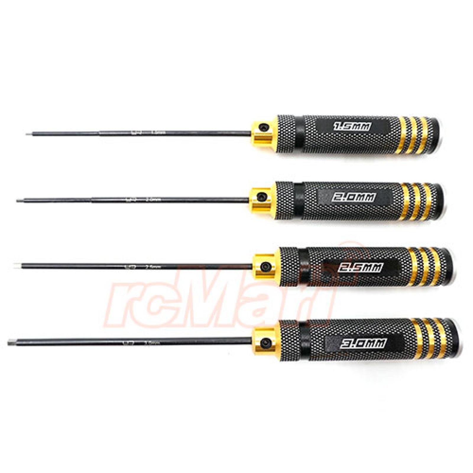 Yeah Racing Metric Hex Driver Set (4) (1.5, 2.0, 2.5, 3.0mm)