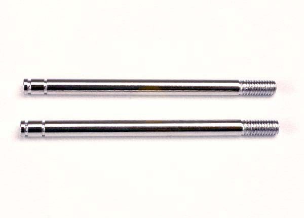  Shock shafts, steel, chrome finish (long) (2) TRX1664