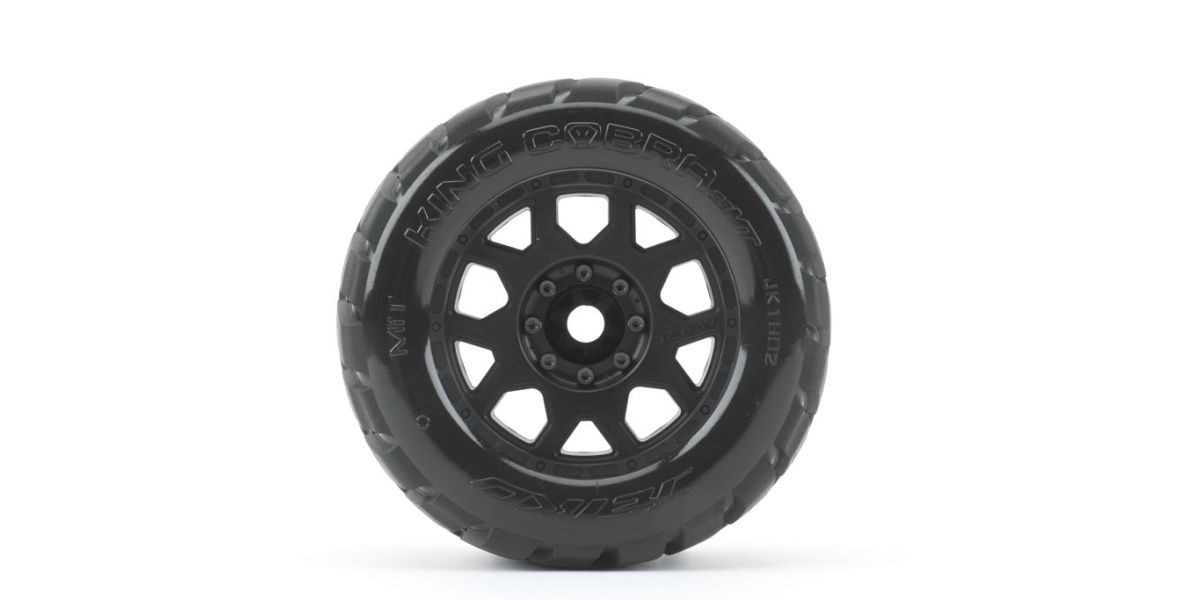Jetko EX Tyre MT King Cobra Belted 3.8" Black Wheel 17mm (2)