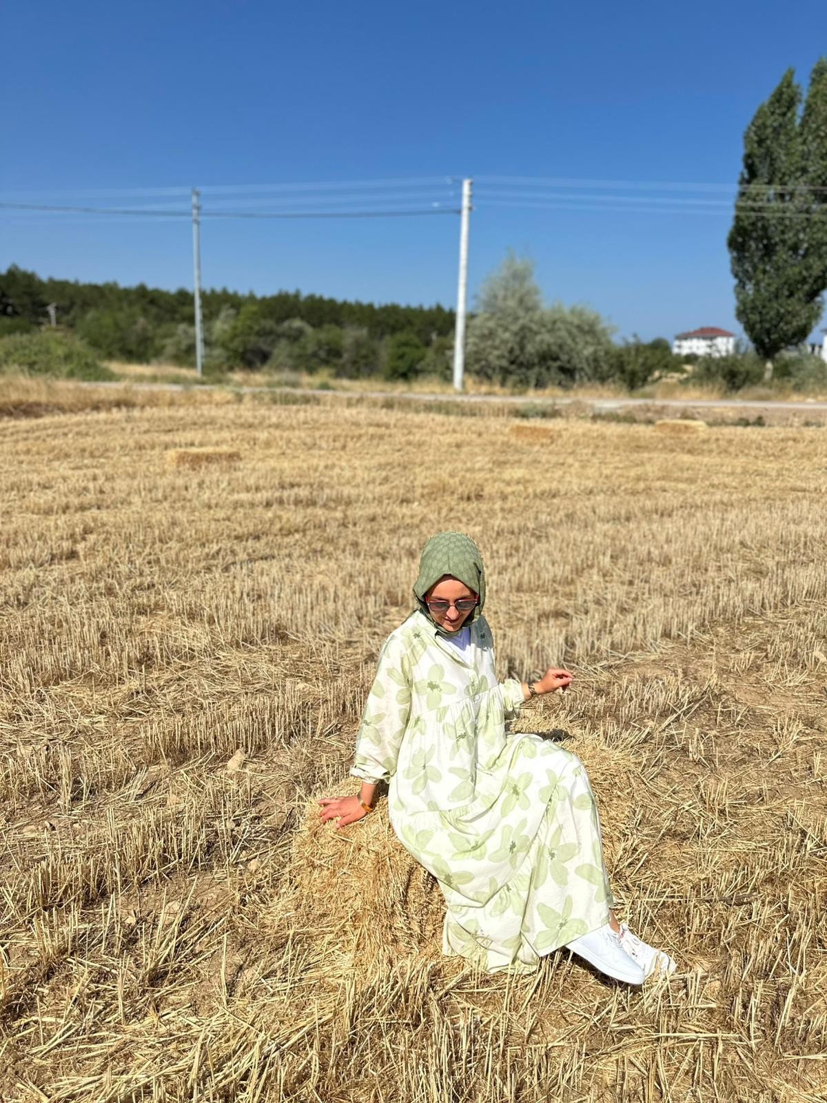PAMUKLU VİSKON ELBİSE