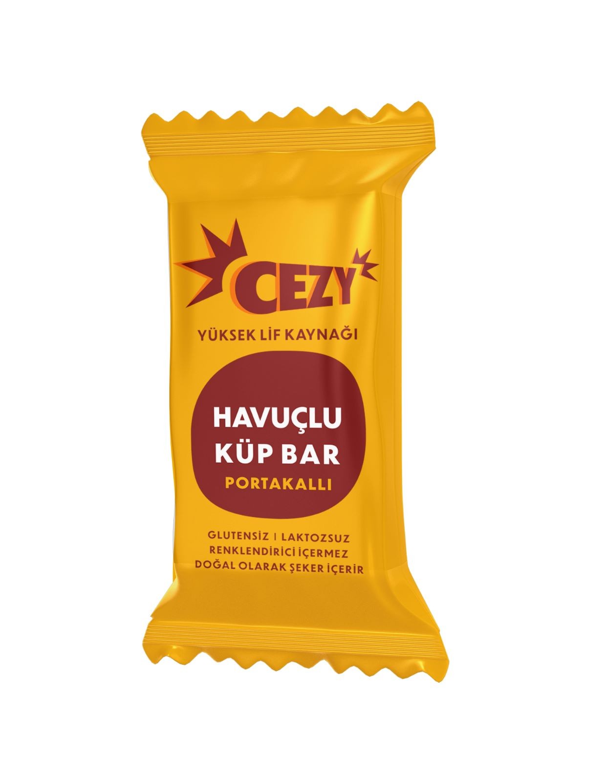 CEZY Havuçlu Küp Bar Portakallı 30g x 12 adet