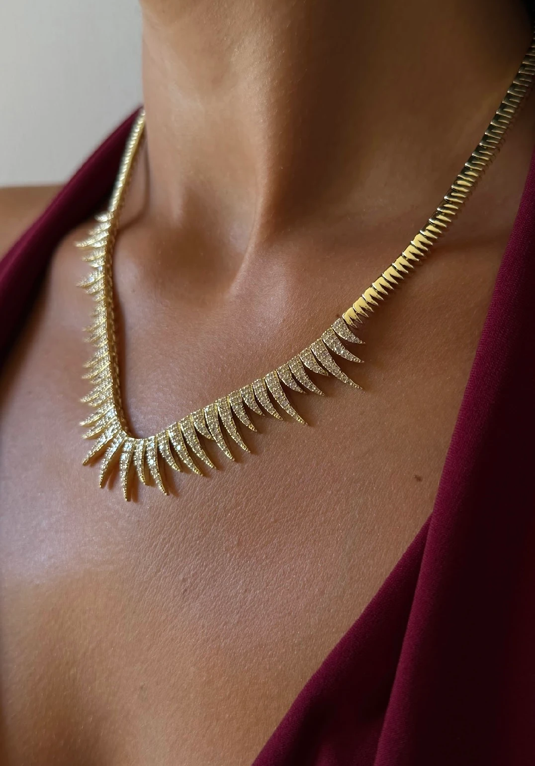 Premium Vip Zirkon Taşlı Kolye