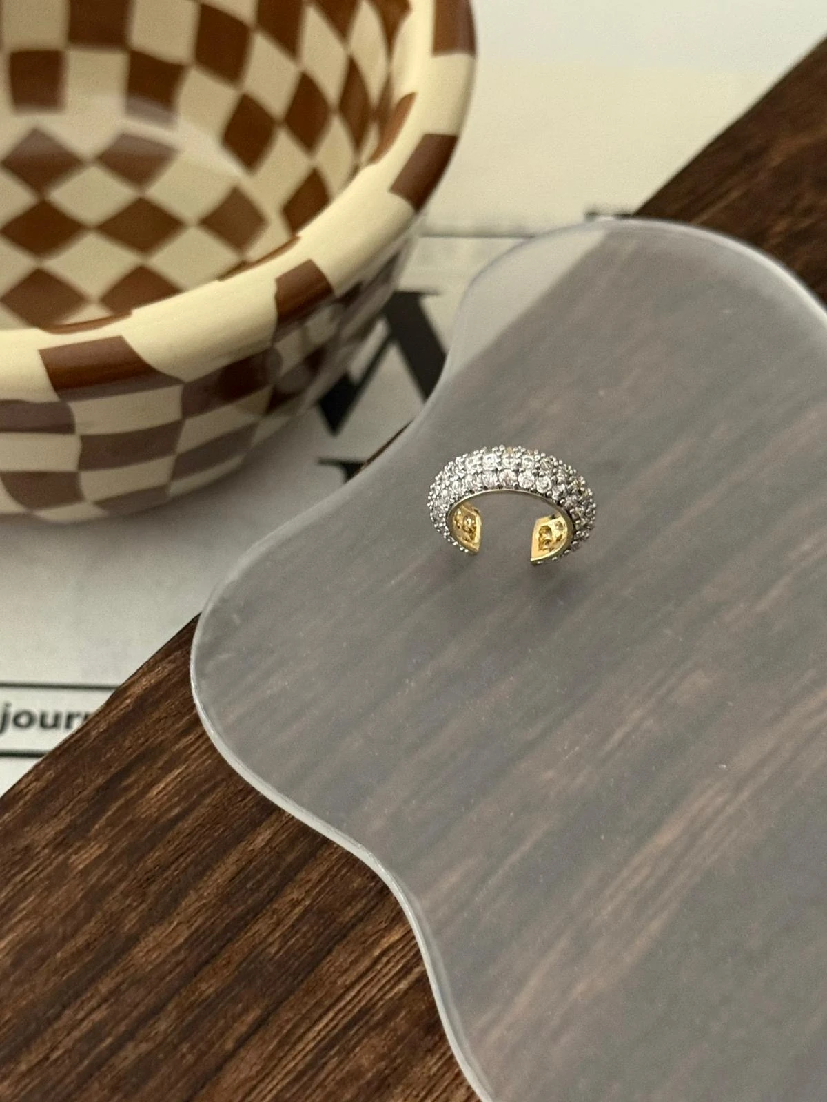 Zirkon Taşlı Earcuff