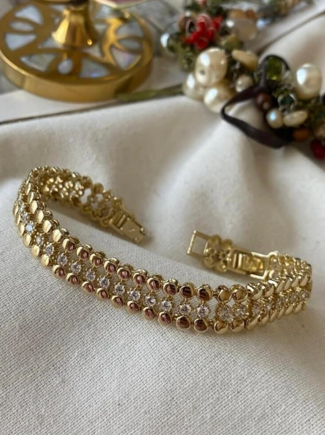 Vip 14K Taşlı Baloncuk Model Bileklik