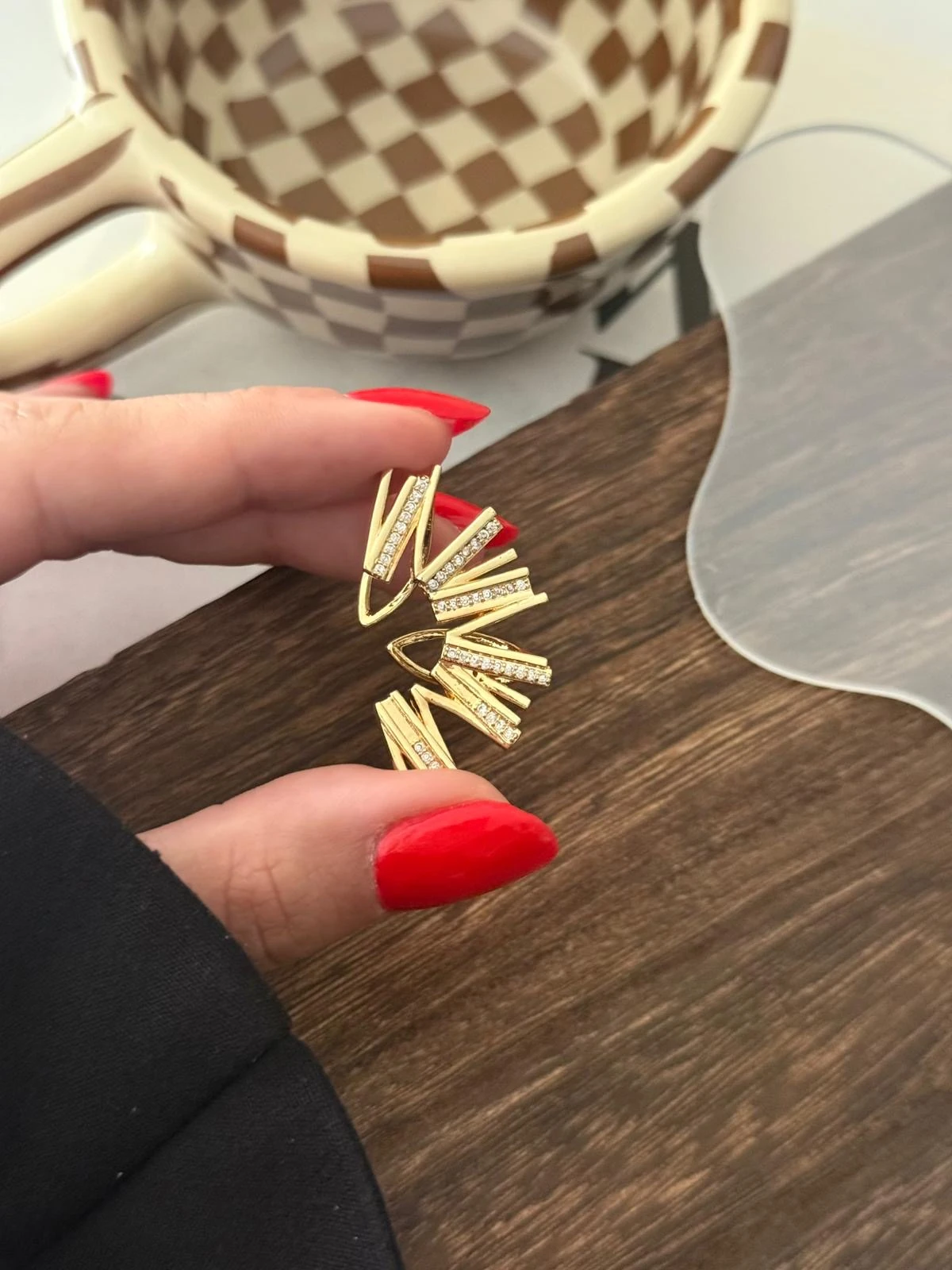 Asimetrik Premium Earcuff