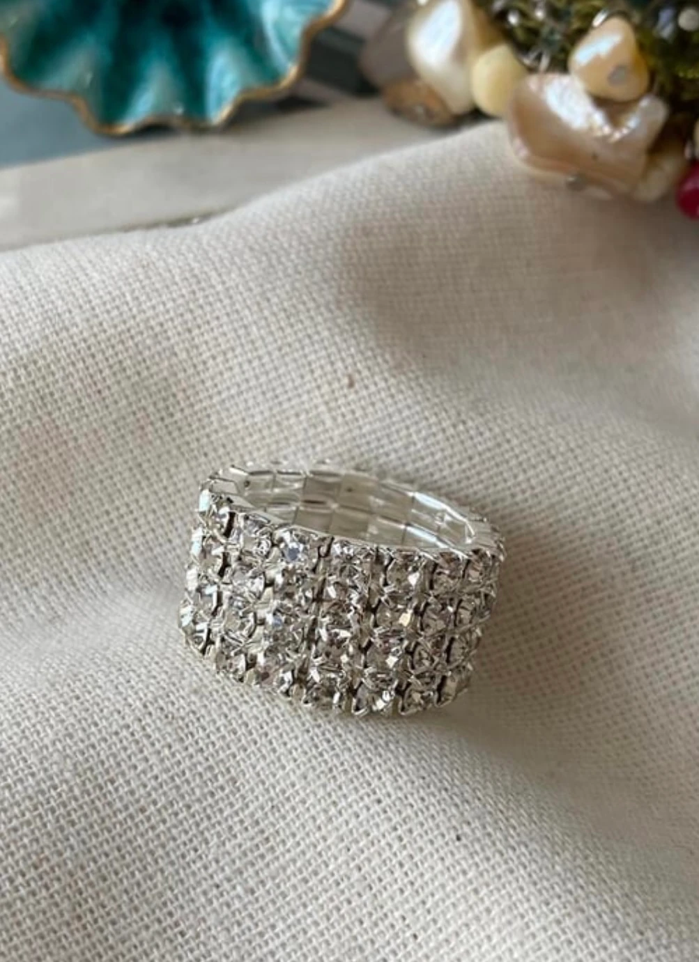 Dört Taş Esnek Yüzük