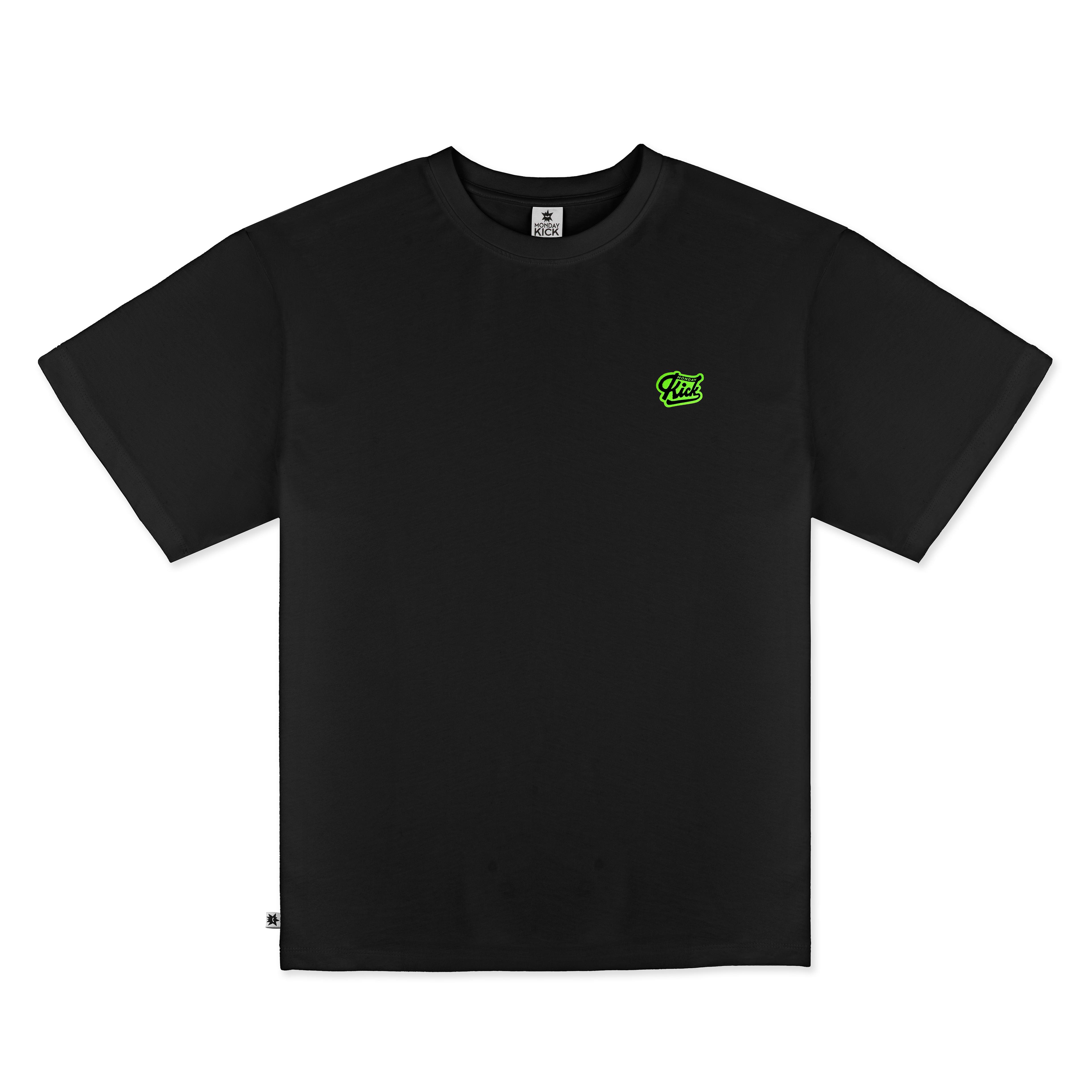 LOGO BLACK TEE - UNISEX TASARIM T-SHIRT - OVERSIZED