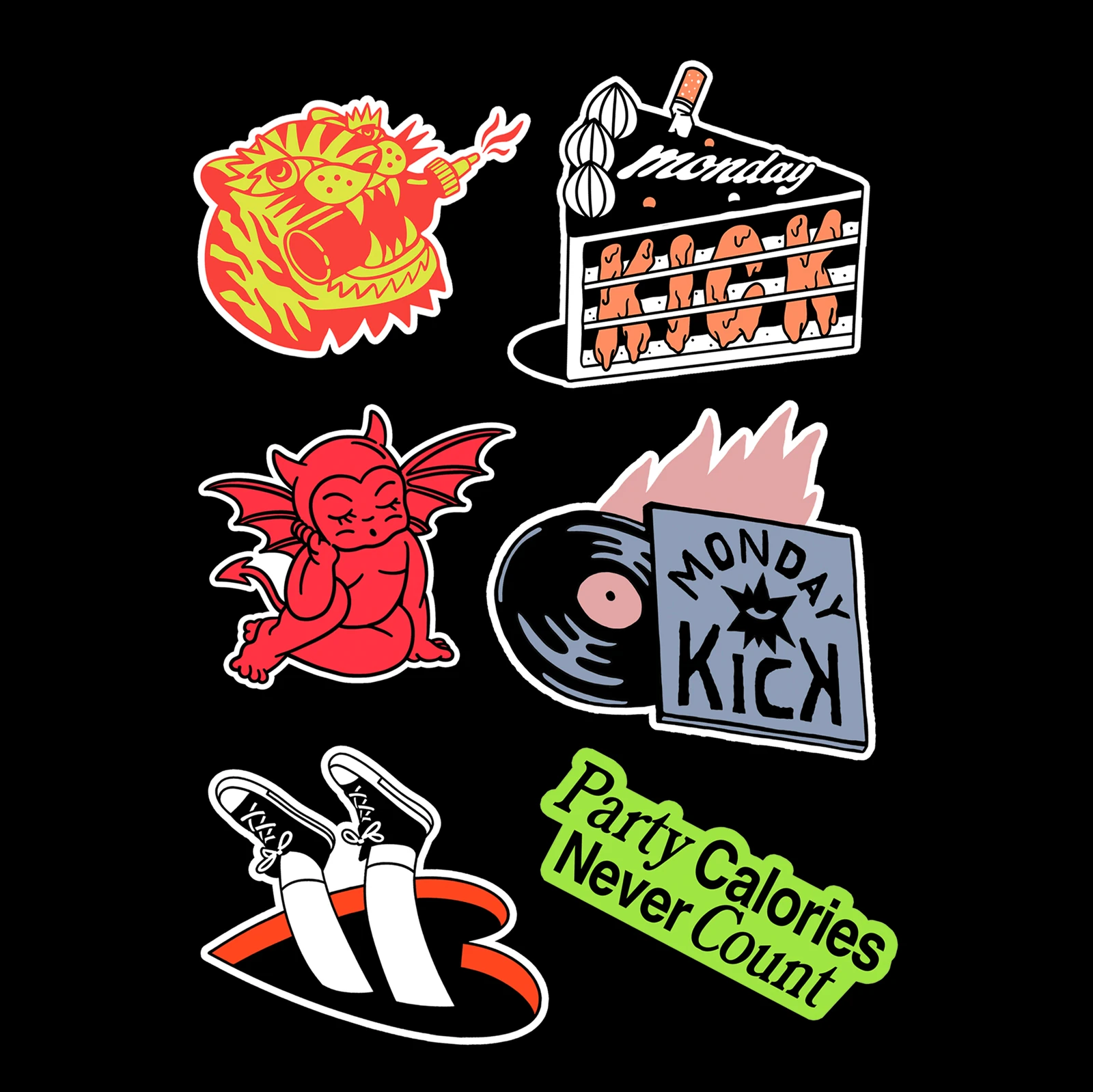 Kick Comdy Sticker GOODS