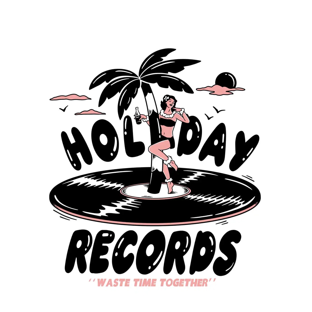 HOLIDAY RECORDS POSTER - 40x50 PREMIUM PAPER
